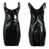 Sexy Faux Leather Pencil Mini Bodycon Dress m7315