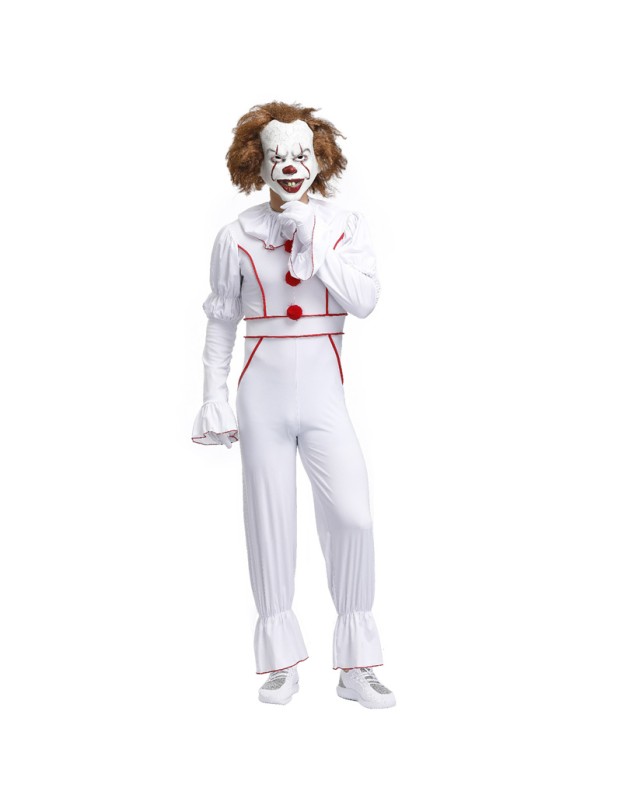 Adult Men's Pennywise Killer Clown Cosplay Costume M40679