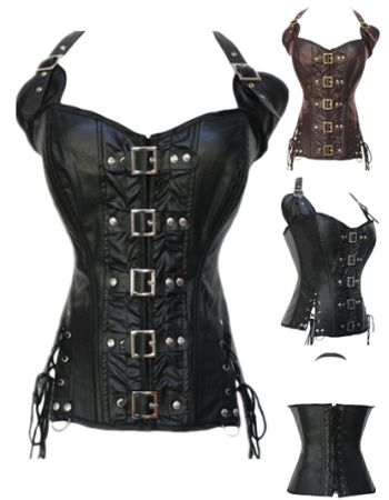 Buckle-up Steampunk Corset M1342