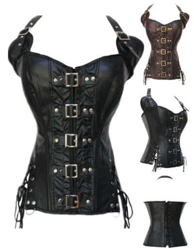 Buckle-up Steampunk Corset M1342