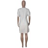 Hole Sleeve Opening Top And Pants Set Sexy Two Piece Sets Women M074