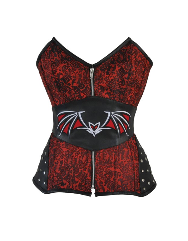 Rivet Jacquard Steampunk Steel Boned Corset Belt M1425