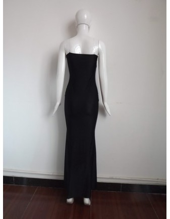 Sexy Black Long Maxi Dress M3990