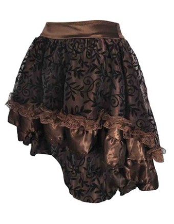 Summer Fashion Lace Pleated Solid Color Women Skirt Plus-Size M31673