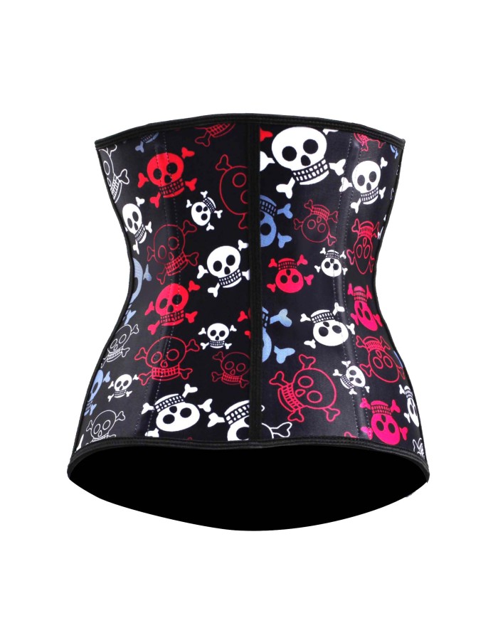 Halloween Playful Skulls 4 Steel Bone Waist Cincher M1303S