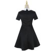 Addams Family Costume Halloween Wednesday Black Dress Cosplay Costume F411