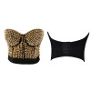 Sexy Club Punk Rivet Waistcoat Top M5304