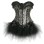 sexy leopard print lace corset with skirt m1716