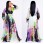 Summer Women Floral Print Casual Chiffon Maxi Dress M8266