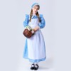 Halloween Cute Girl Long Sleeve Dress Wonderland Alice Lolita Costume YM5602