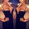 Fashion Top Style Black Long Evening Dress M3993