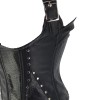 Faux Leather Sexy Fish Scale Printed Steampunk Corset Vest m1429