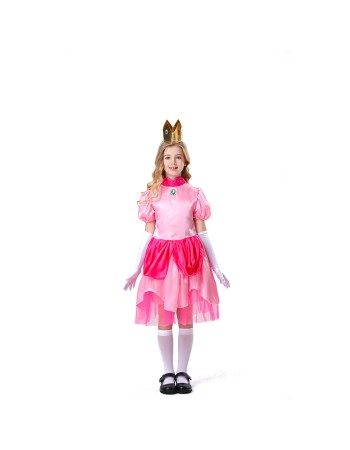 Halloween Children Pink Dress Fairy Tale Party Princess Dress Show Costume YM5823