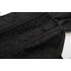 Jacquard Fabric Shoulder Belt Blouse Vintage Steel Buckle Short Sleeve Corset 21685A