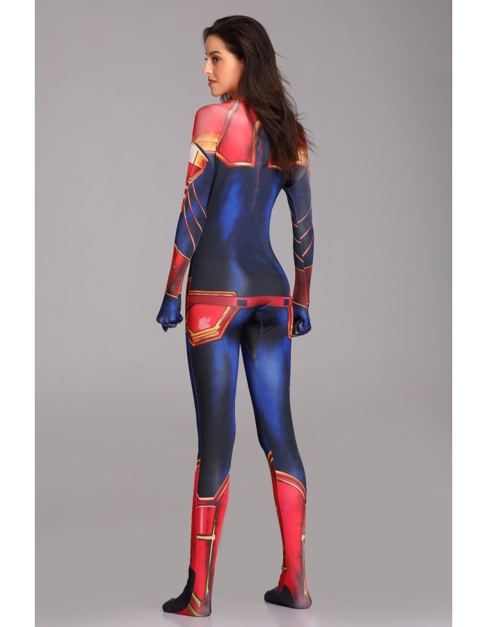 Captain Marvel Cosplay Costume Jumpsuit M40640