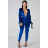 Sexy Jumpsuit Bandage V-neck long-sleeve Velvet sexy backless jumpsuit M8290