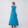 Medieval Renaissance Square Collar Waist Two-Piece Dress Retro Court Costume YM8723