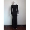 Fashion Long Sleeves Top Maxi Dress M3977