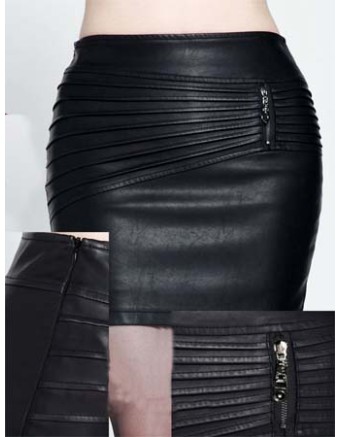 Black Package Hip Skirt M335