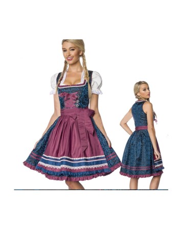 High Quality Traditional Bavarian Oktoberfest Beer Girl Costume m40664