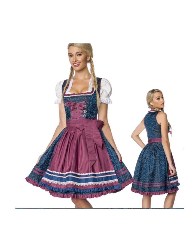 High Quality Traditional Bavarian Oktoberfest Beer Girl Costume m40664