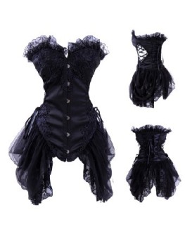 black lace corset dress m1911