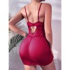 Sexy Halter Nightdress Pearl Sexy Dress Backless See-Through Nightdress YSF846