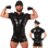 One Piece Sexy Patent Leather Lingerie Nightclub Stage Jumpsuit For Men N804