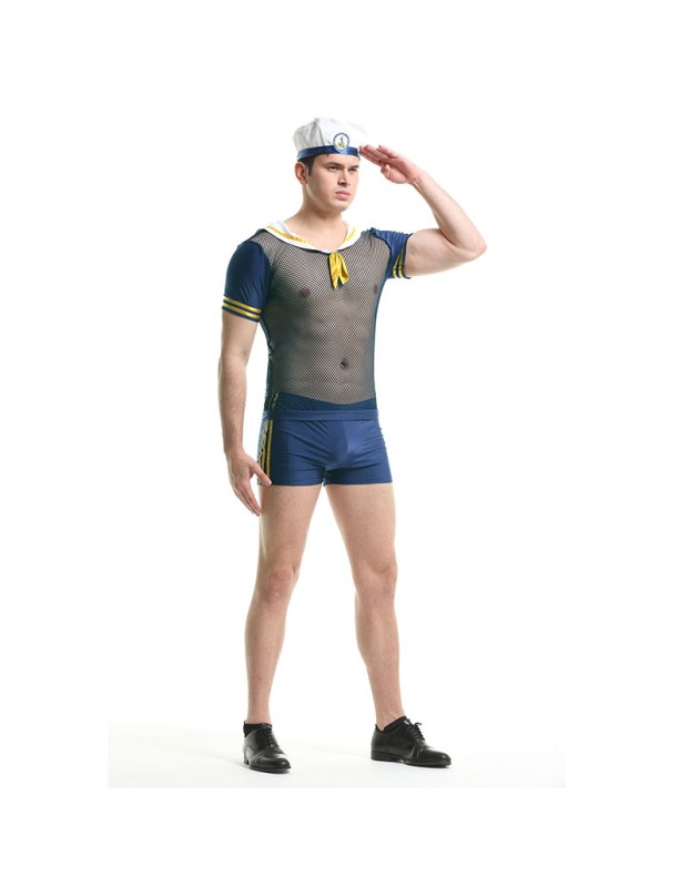 Halloween Cosplay Navy Costume Nightclub Men Underwear Sailor Uniform XY82243