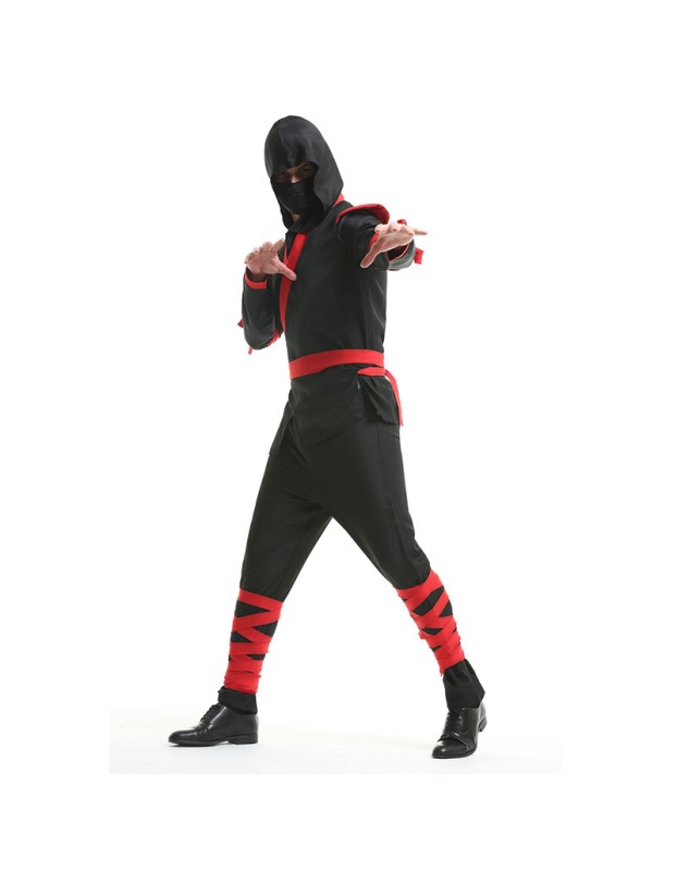 Halloween Masked Japanese Bushido Cosplay Ninja Warrior Anime Costume XY82233