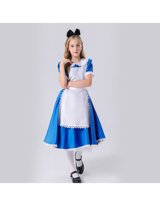 Maid Costume Halloween Children Alice In Wonderland Costume Cosplay YM5612