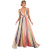 Sexy Women's Deep V-neck Halter Chiffon Dress M8248