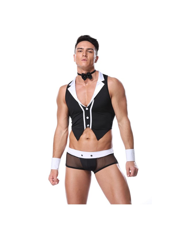 Bartender Set Adults Costumes Mesh Pants Man Cosplay Sex Underwear 20199