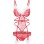 Red Transparent Sexy Lingerie M2143