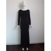 Fashion Long Sleeves Top Maxi Dress M3977