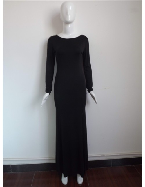 Fashion Long Sleeves Top Maxi Dress M3977