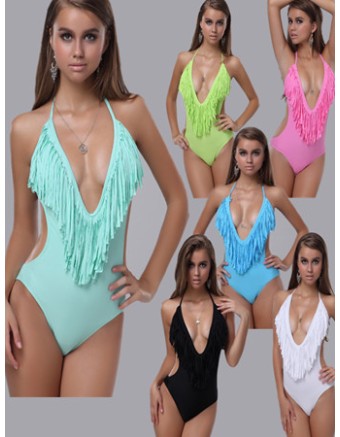 V-neck One Piece Swimsuit M5223