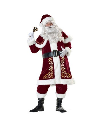 Deluxe Velvet Christmas Santa Claus Suit m1105