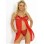 Sexy red  embroidery babydoll M3250