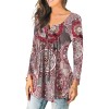 Ladies Casual Floral Printing Blouse M5602