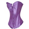 Blue Satin Overbust Corset M1595
