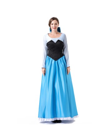 Fairy Cinderella Princess Costume Literary Cosplay Wrapped Chest Skirt Halloween Costume YM083