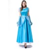 Women New PDress Stage Grimm Fairy Tale Blue Cosplay Princess Dress Costume YM063
