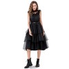 Adams Costume Black Tulle Dress Wednesday Halloween Ethos Witch Vampire Show Costume YM079