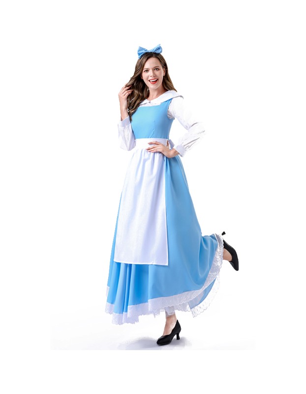 Halloween Adult Ladies Cosplay Manor Maid Costume Party Maid Dress Cosplay Costume Set YM066