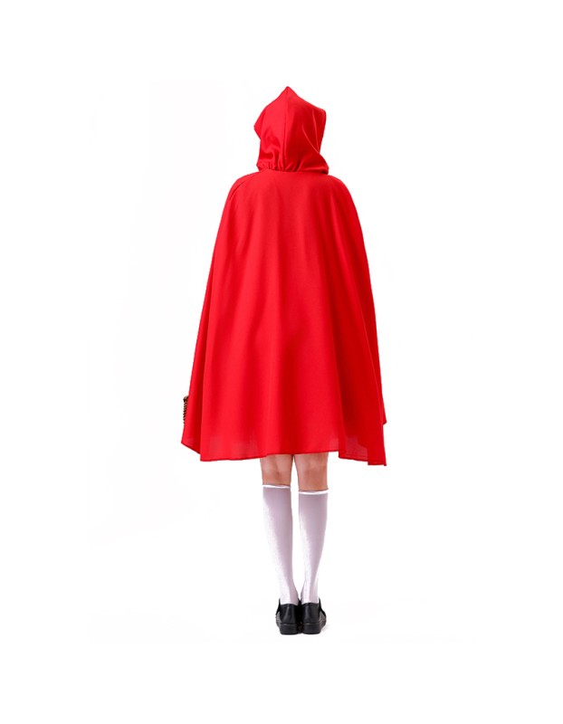 Little Red Riding Hood Castle Princess Dress Castle Queen Halloween Hat Dress Game Suit YM078