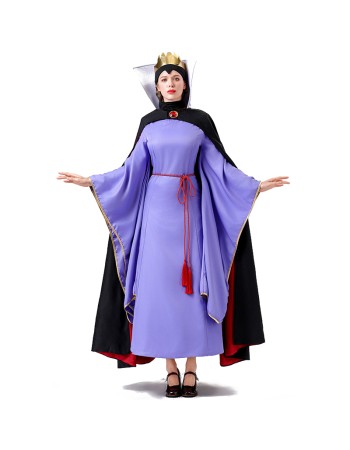 Anime Poison Queen Fairy Snow White Princess Purple Evil Queen Cosplay Drama Costume YM0813