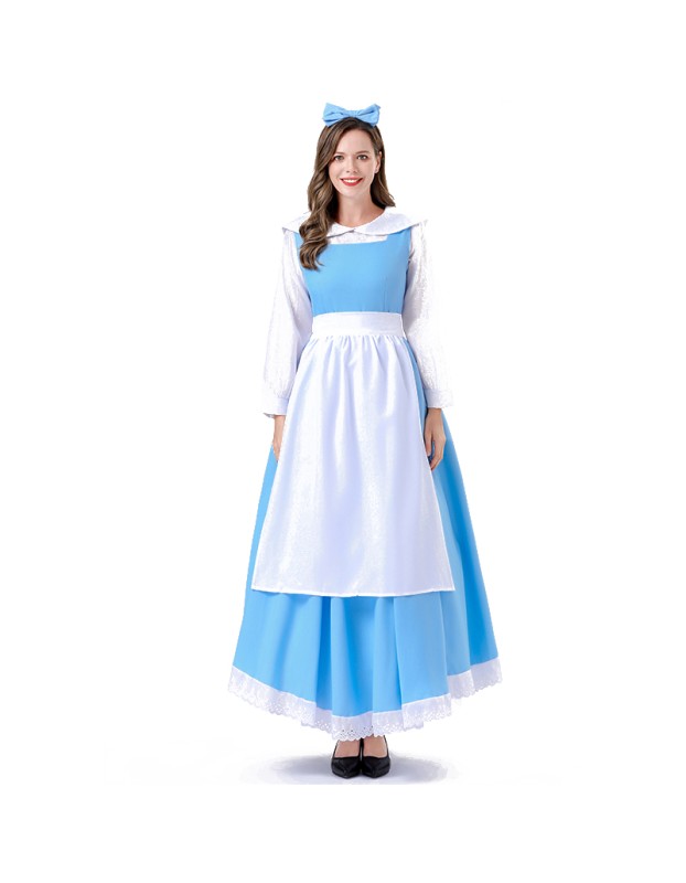 Halloween Adult Ladies Cosplay Manor Maid Costume Party Maid Dress Cosplay Costume Set YM066