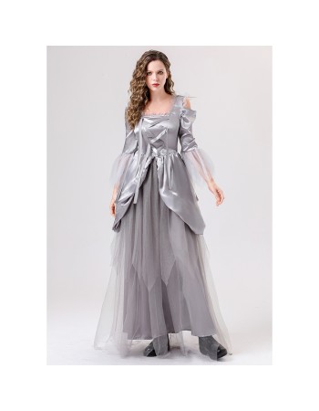 Halloween Fancy Dress Costume Scary Ghost Bride Dress Cosplay Ghost Zombie Costume YM081