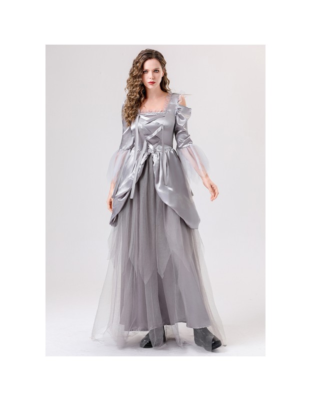 Halloween Fancy Dress Costume Scary Ghost Bride Dress Cosplay Ghost Zombie Costume YM081